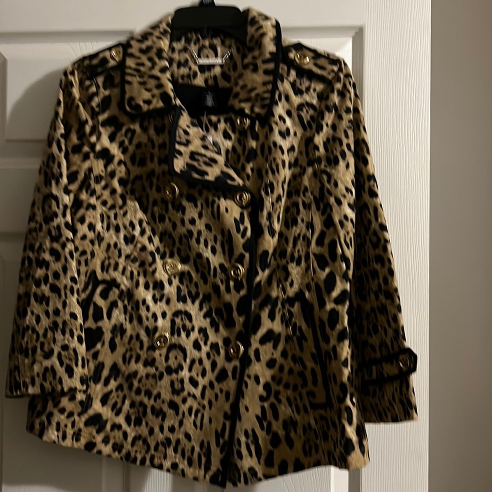 WHBM Leopard Jacket Size 8